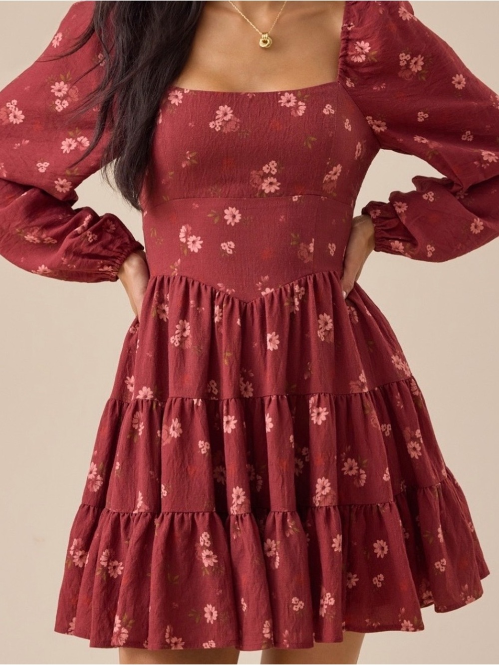 NEW Altar’d State Fall Floral Mini Dress Size Medium NWT